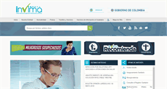 Desktop Screenshot of invima.gov.co